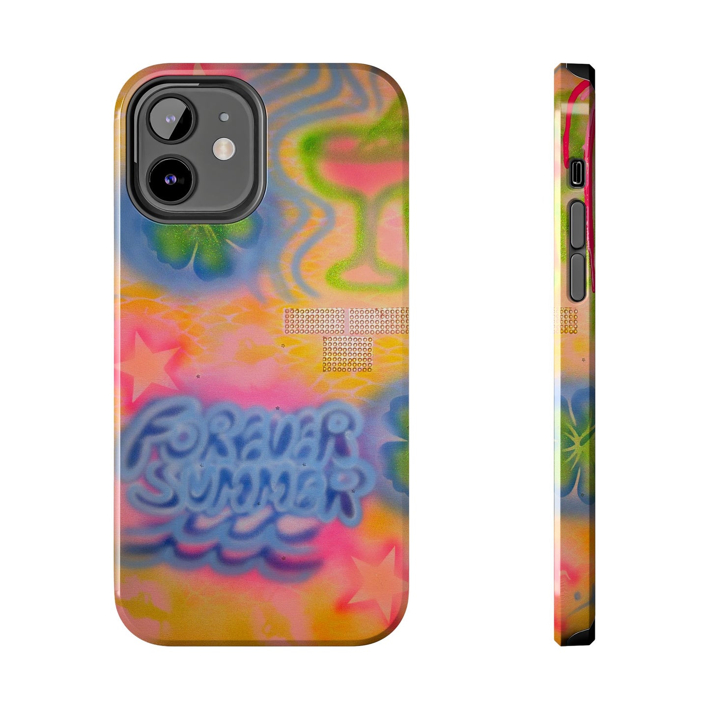 "forever summer" airbrush iPhone case