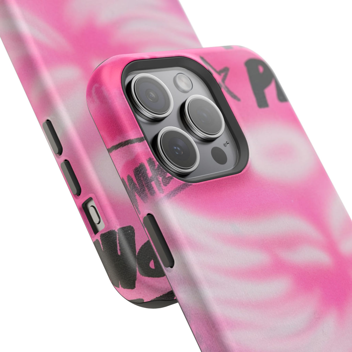 MagSafe "pinke Engelsflügel" Airbrush iPhone Hülle