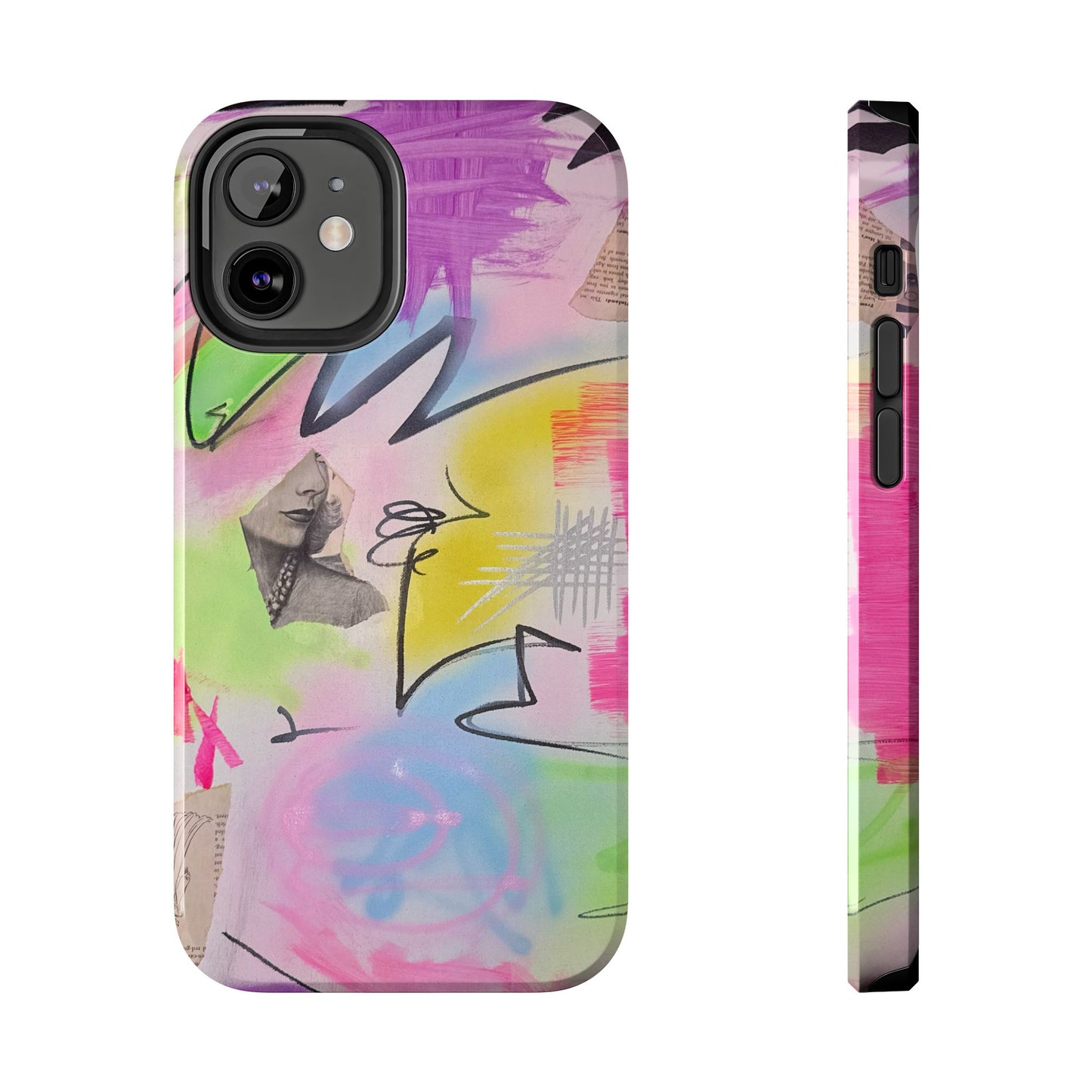"pastel static" airbrush iPhone case