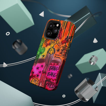 MagSafe "wild, wild west" airbrush iPhone case