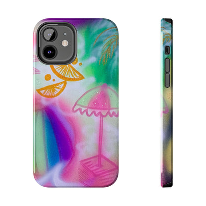 "on the beach" airbrush iPhone case