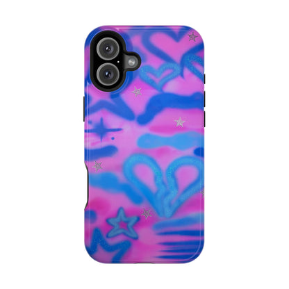 MagSafe "blue camo" airbrush iPhone case