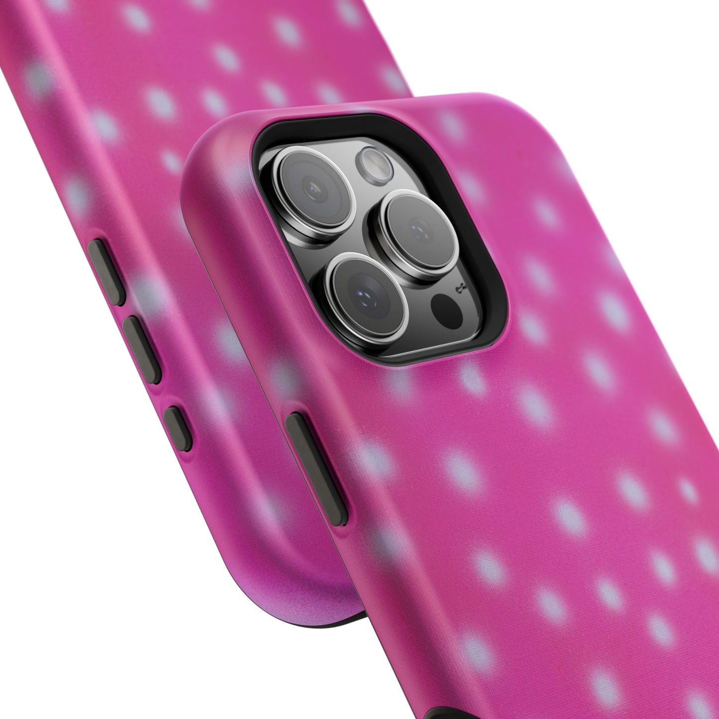MagSafe "bubblegum polka dot" airbrush iPhone case