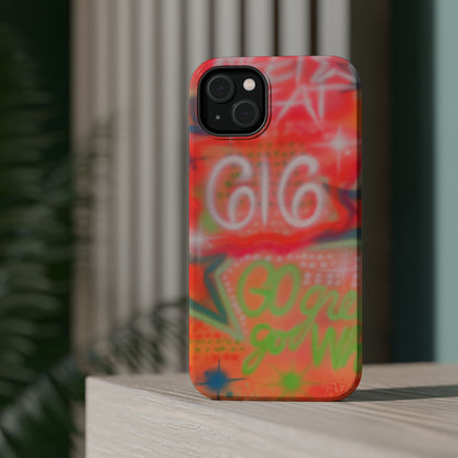 MagSafe custom @msualphaphi airbrush iPhone case