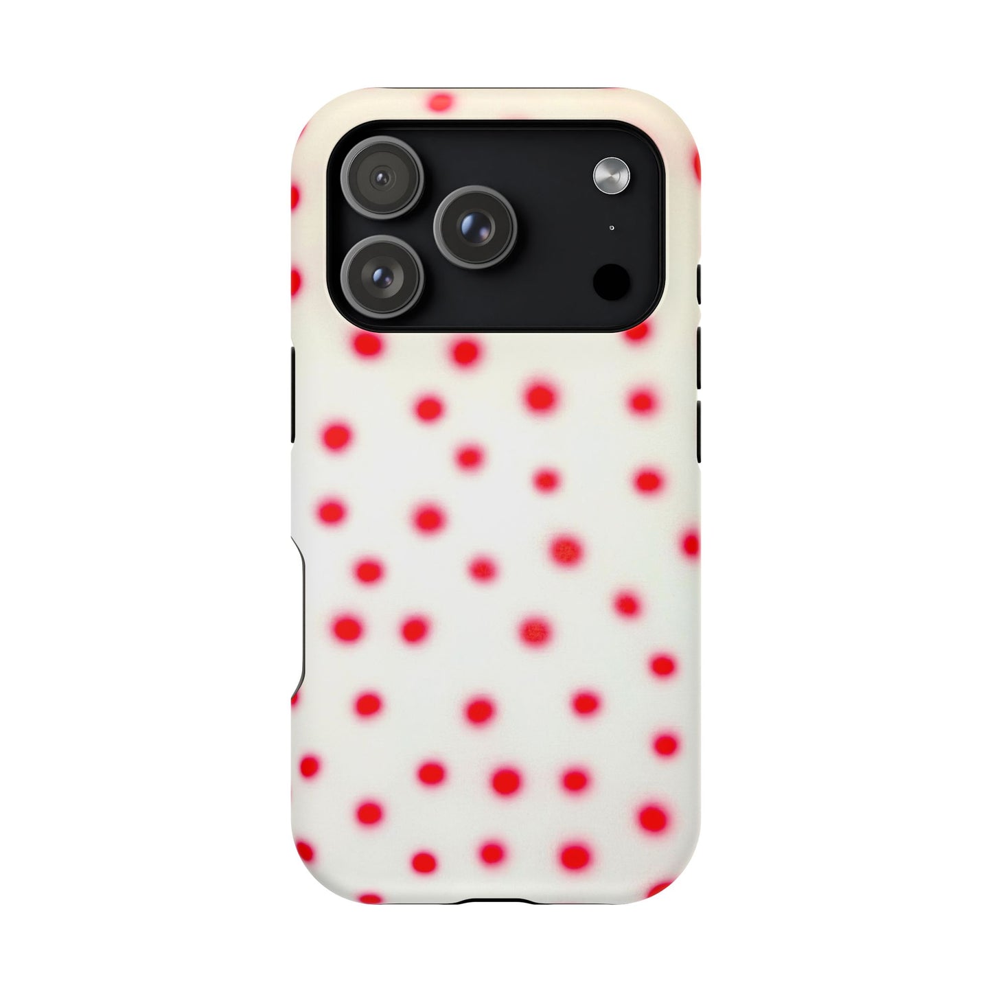 MagSafe "vanilla cherry polka dot" airbrush iPhone case