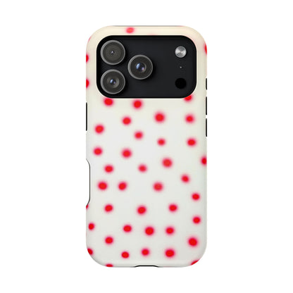 MagSafe "vanilla cherry polka dot" airbrush iPhone case