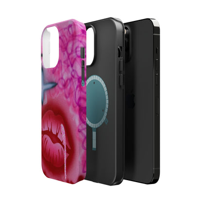 MagSafe limited edition "glitter aura" airbrush iPhone case