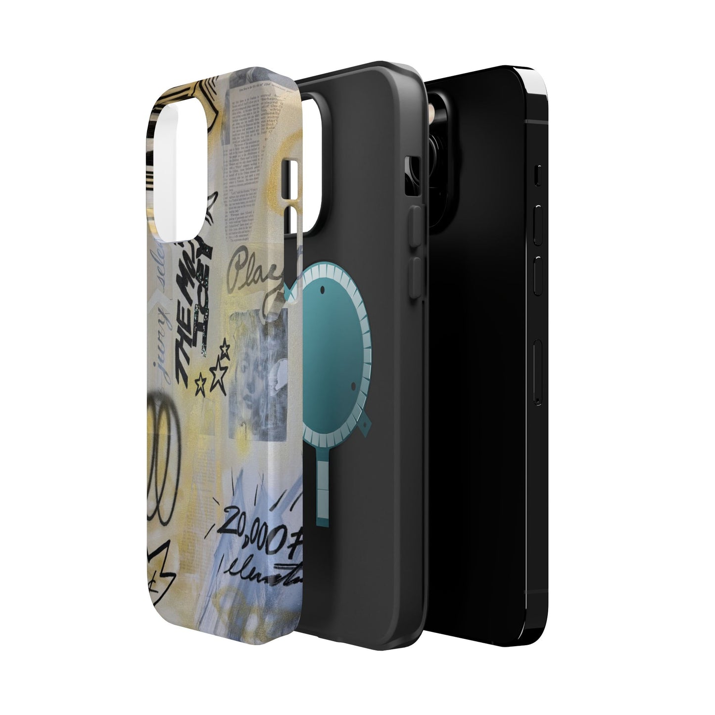 MagSafe "golden glacier" airbrush iPhone case