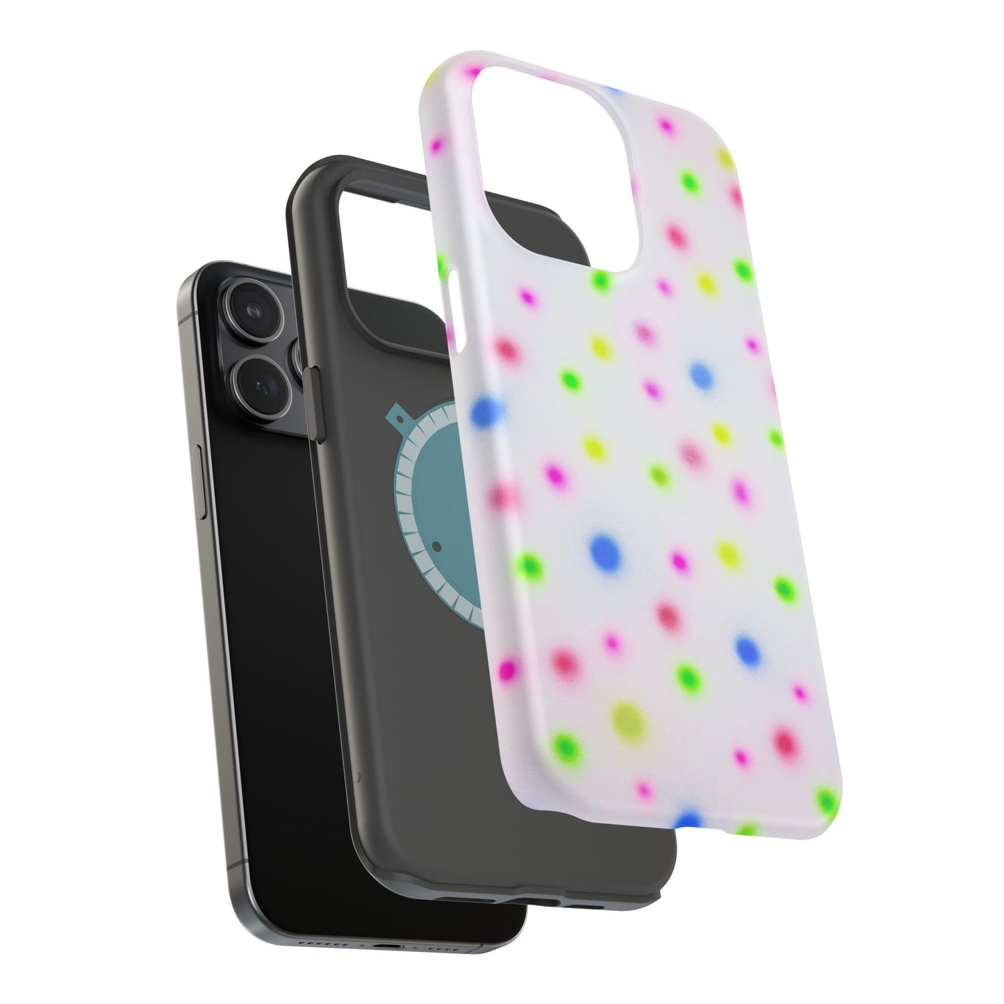 MagSafe "birthday cake polka dot" airbrush iPhone case
