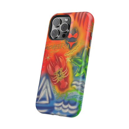 MagSafe "tipsy lobster" airbrush iPhone case