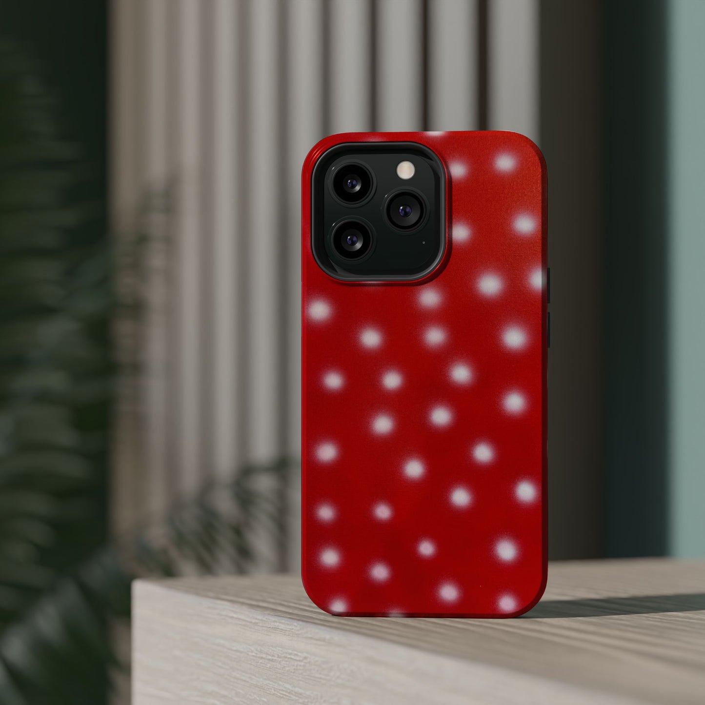 MagSafe "cherry crush polka dot" airbrush iPhone case