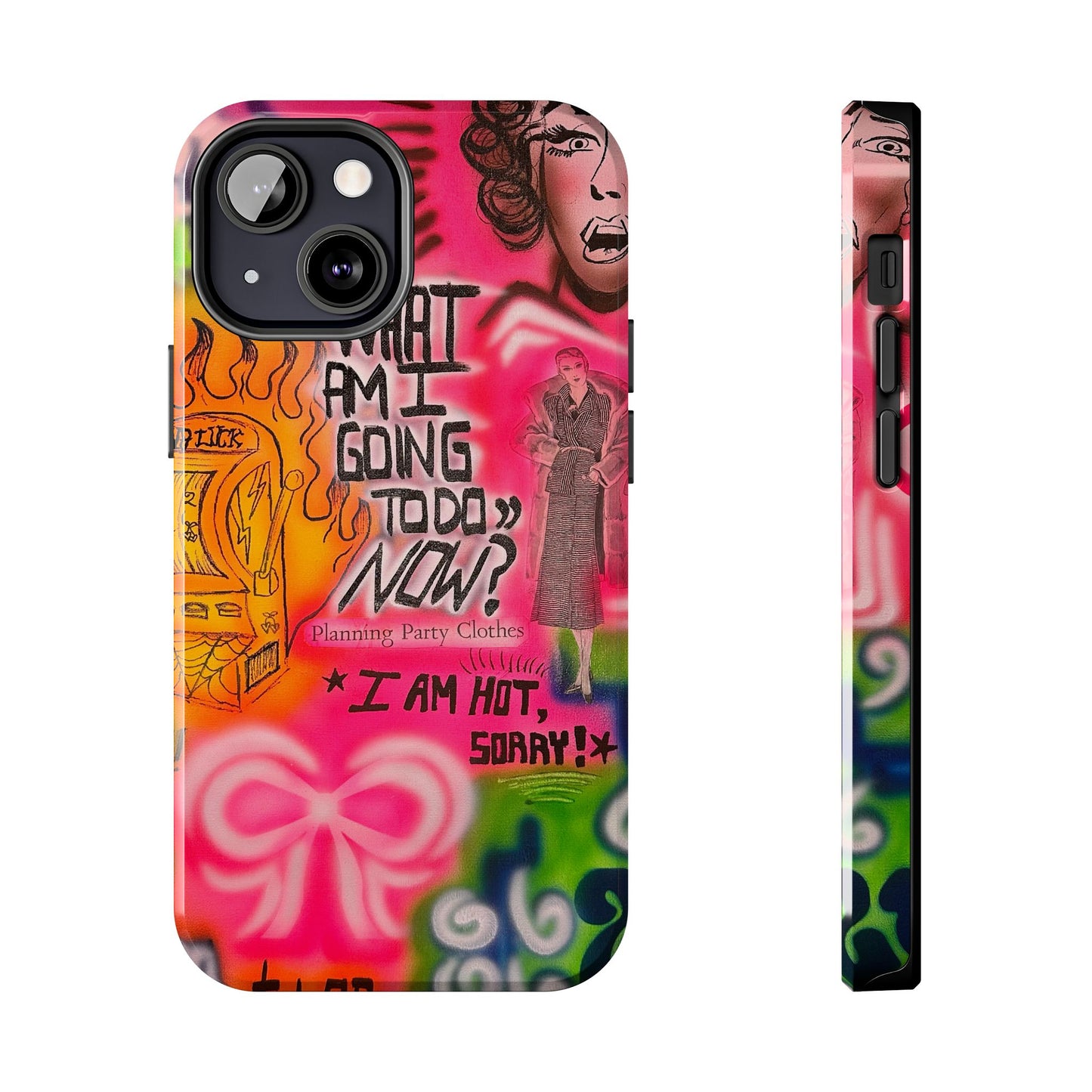 "out of luck" airbrush iPhone case