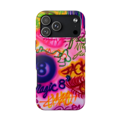 "colorful chaos" airbrush iPhone case