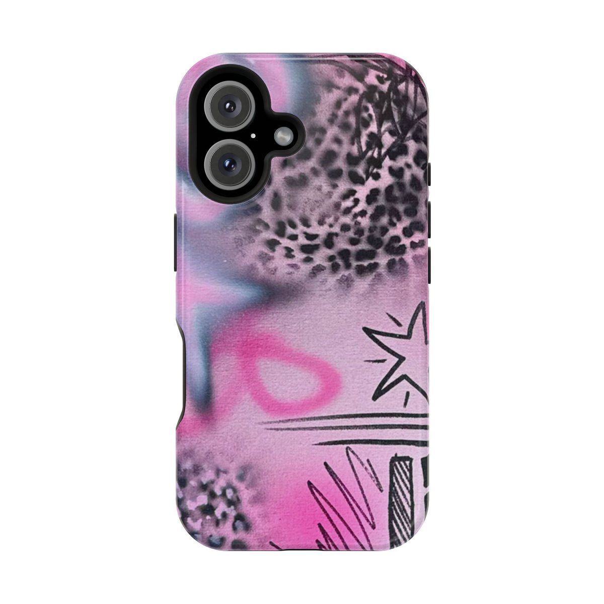 MagSafe "onyx cheetah" Airbrush iPhone Hülle