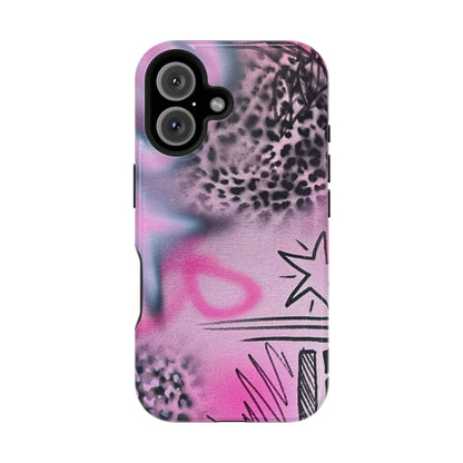 MagSafe "onyx cheetah" Airbrush iPhone Hülle