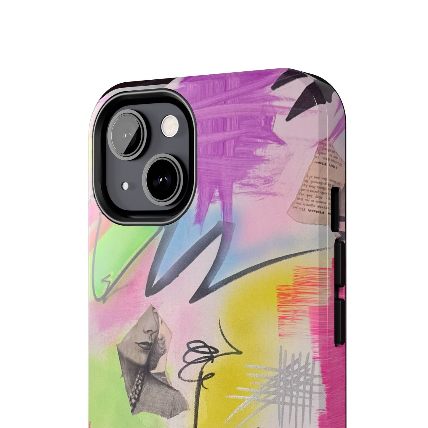 "pastel static" airbrush iPhone case