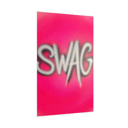 "SWAG" airbrush rolled print