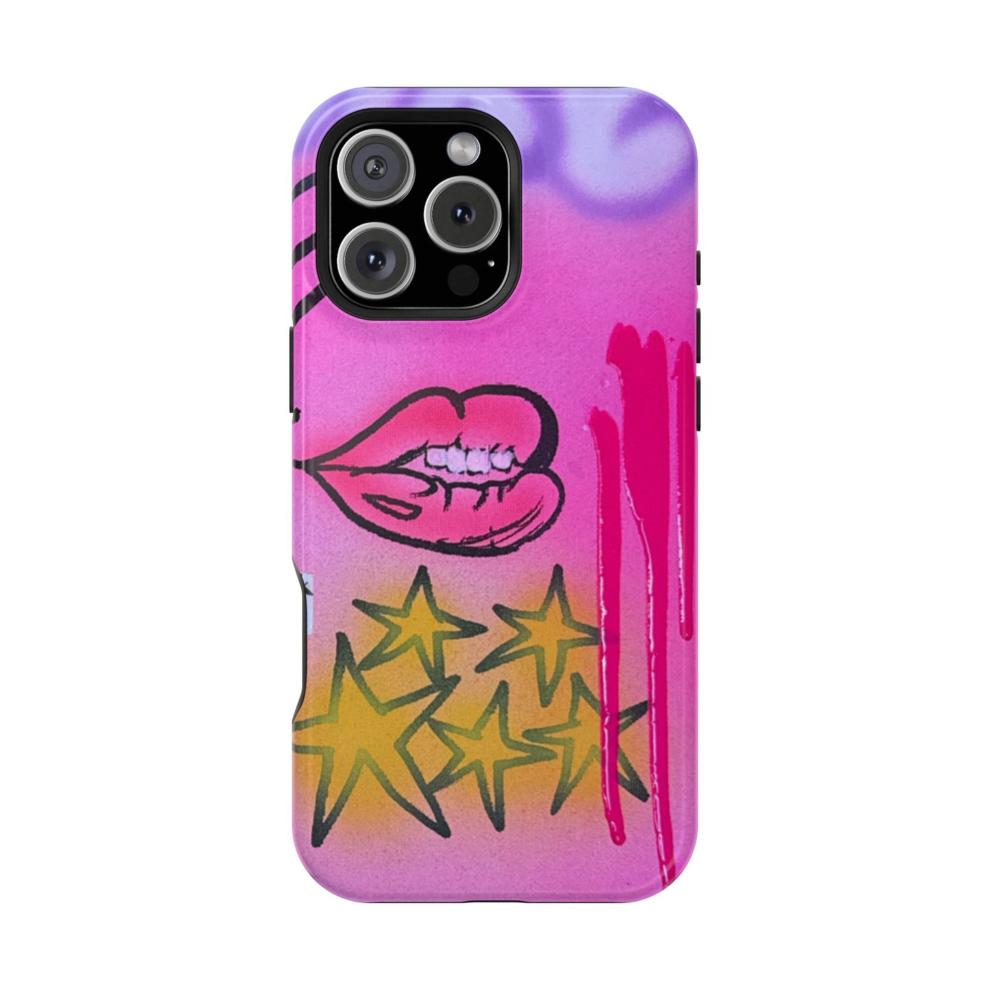 MagSafe "star drip" airbrush iPhone case