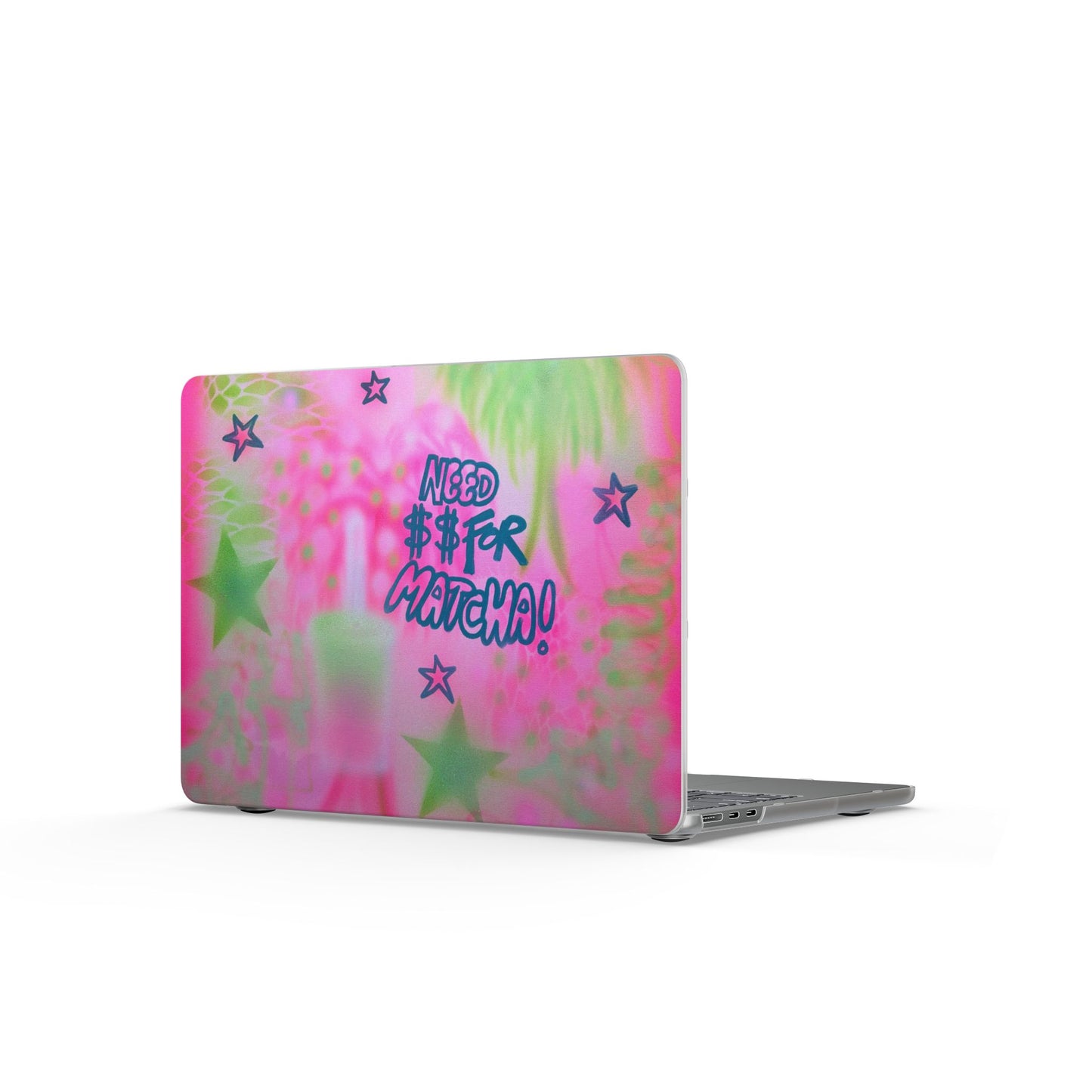 "need $$ for coffee" airbrush matte macbook case