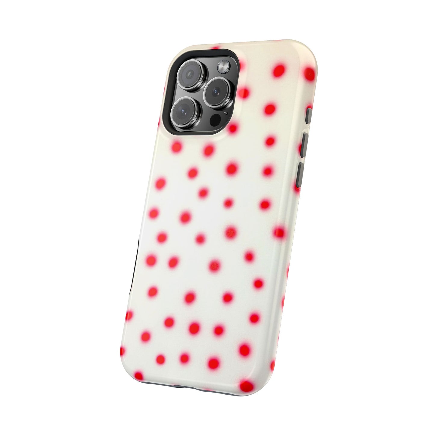 MagSafe "vanilla cherry polka dot" airbrush iPhone case