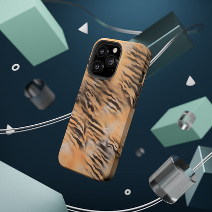 MagSafe "neutral tiger" airbrush iPhone case