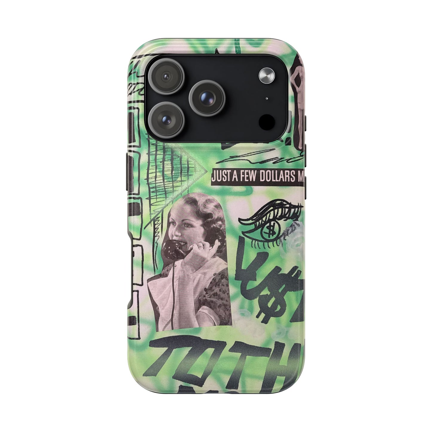 "lust over luck" airbrush iPhone case