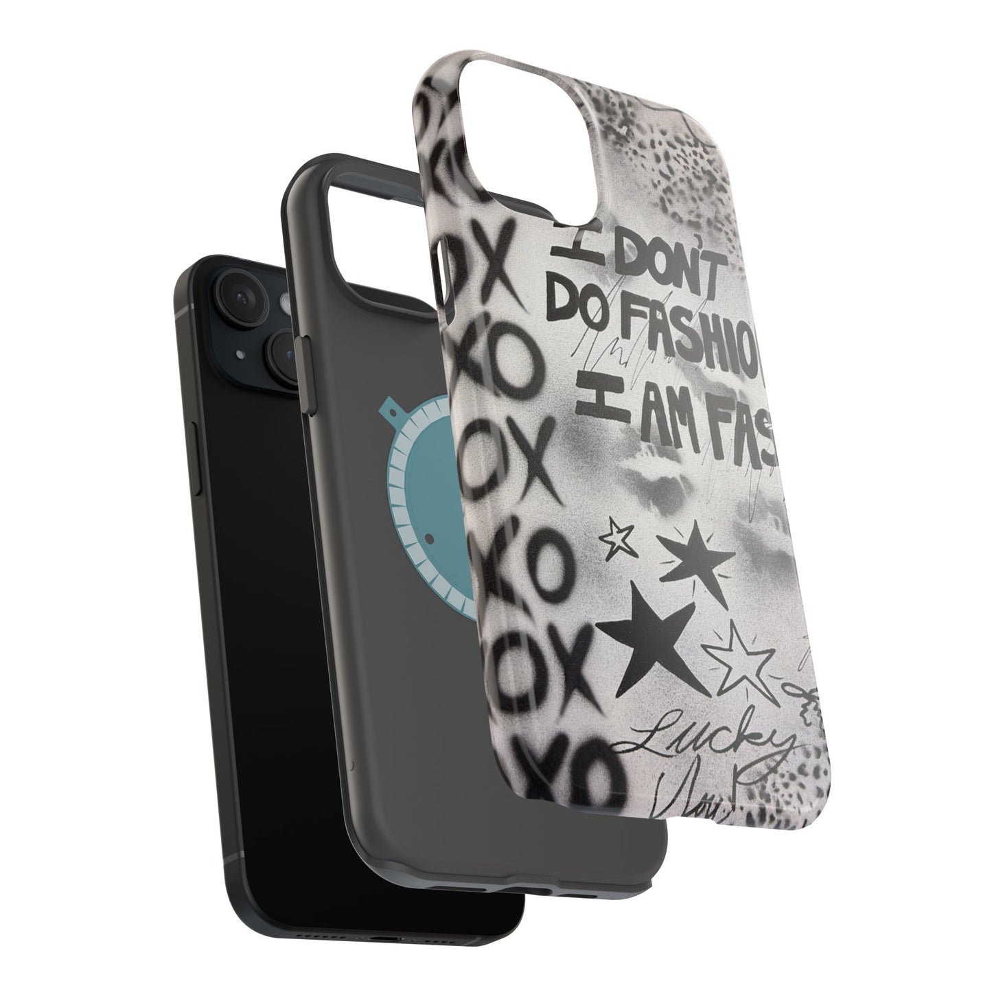 MagSafe "i am fashion" airbrush iPhone case