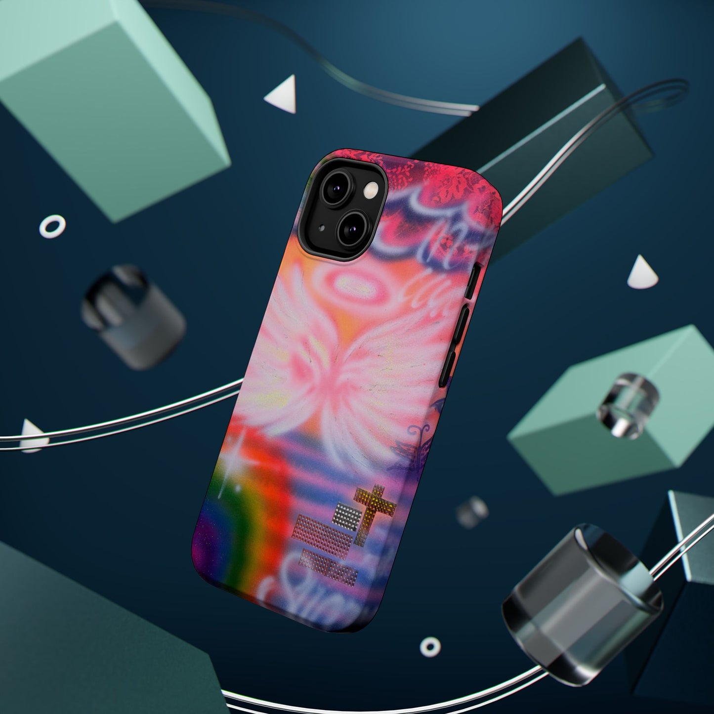MagSafe "summer bliss" airbrush iPhone case