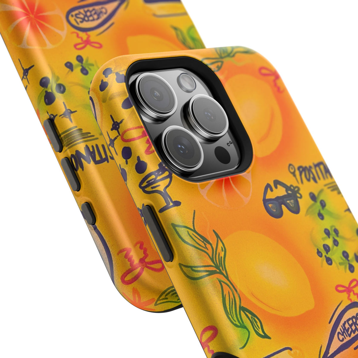 MagSafe Airbrush iPhone Hülle „citrus coastline“
