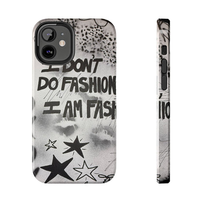 "i am fashion" airbrush iPhone case