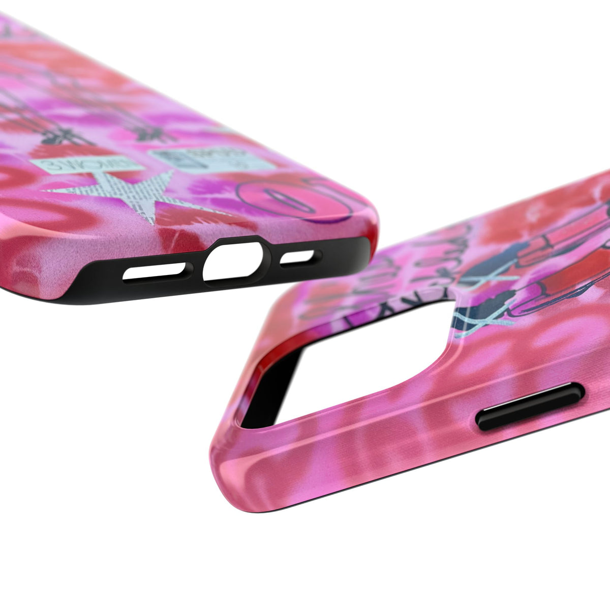 "tickled pink" airbrush iPhone case