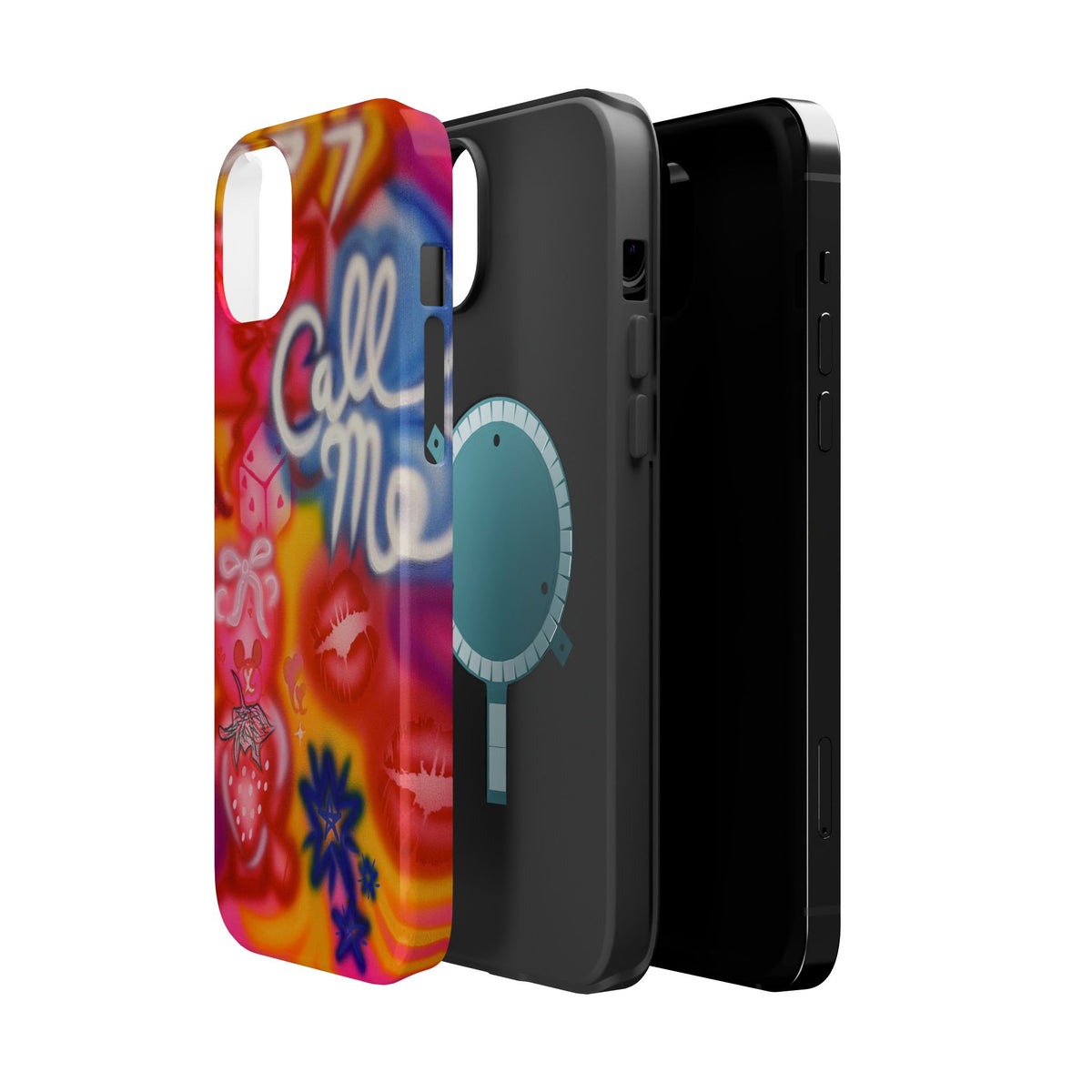 MagSafe "CALL ME!" airbrush iPhone case