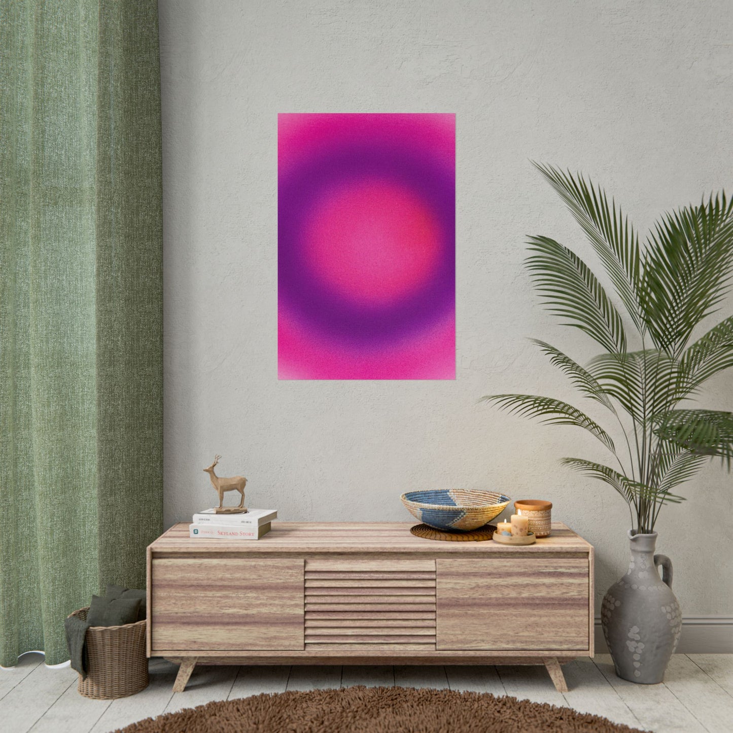 "sugarberry" airbrush rolled print