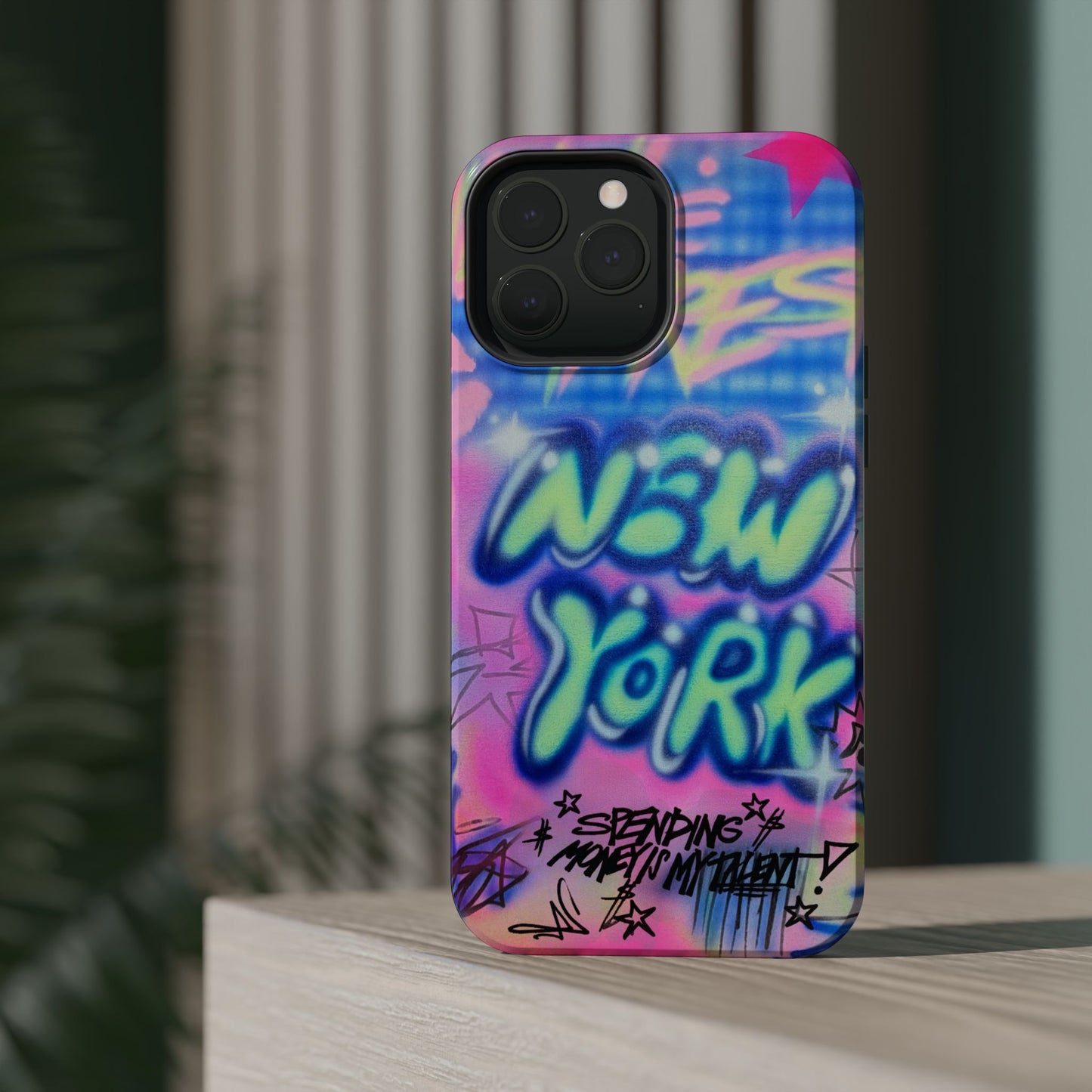 magsafe "spending $$ is my talent" airbrush iPhone case