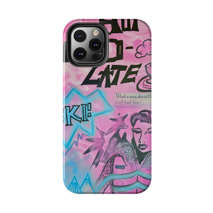 "avant le ski" airbrush iPhone case