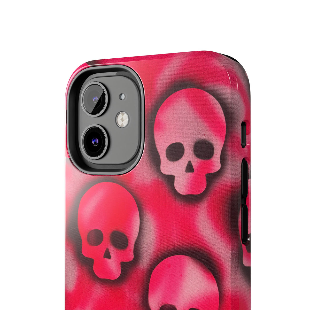 "pink skully" airbrush iPhone case