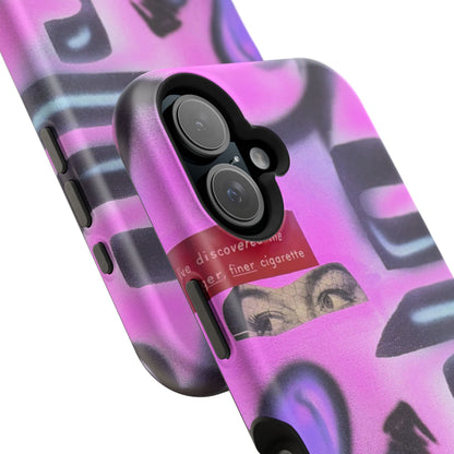 MagSafe "purple princess" airbrush iPhone case