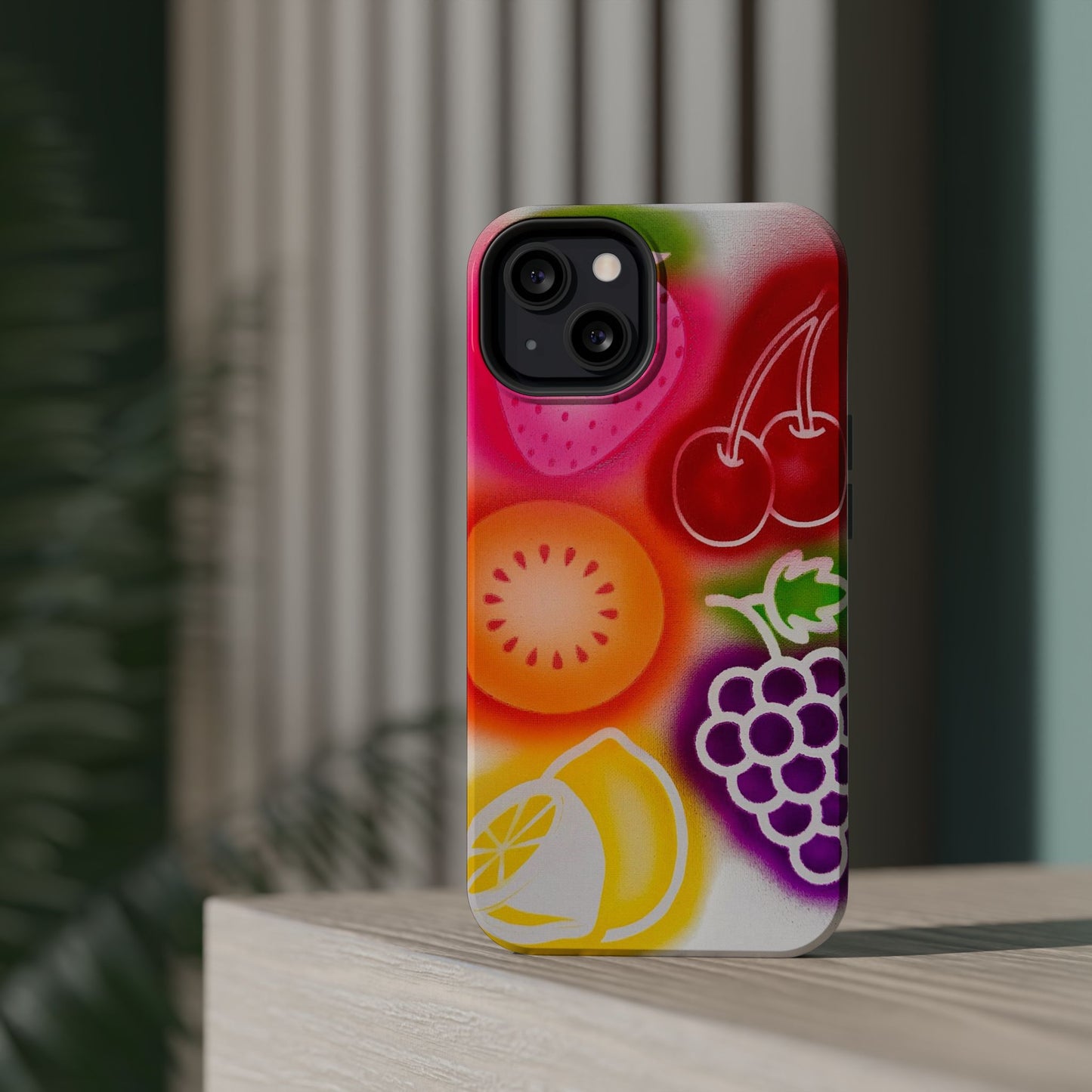 MagSafe "Beeren-süß" Airbrush iPhone-Hülle