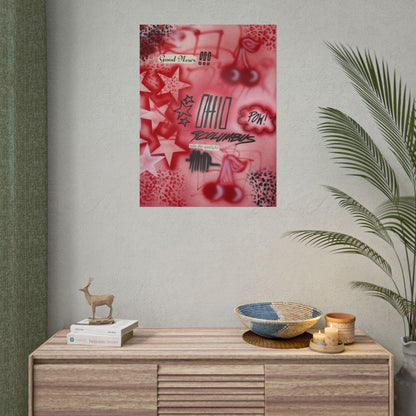 "columbus, ohio" airbrush rolled print