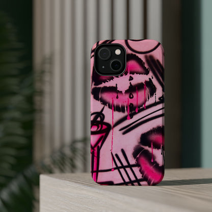 MagSafe "glossy pout" airbrush iPhone case