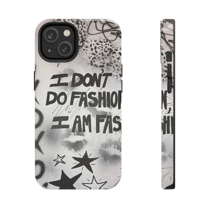 "i am fashion" airbrush iPhone case
