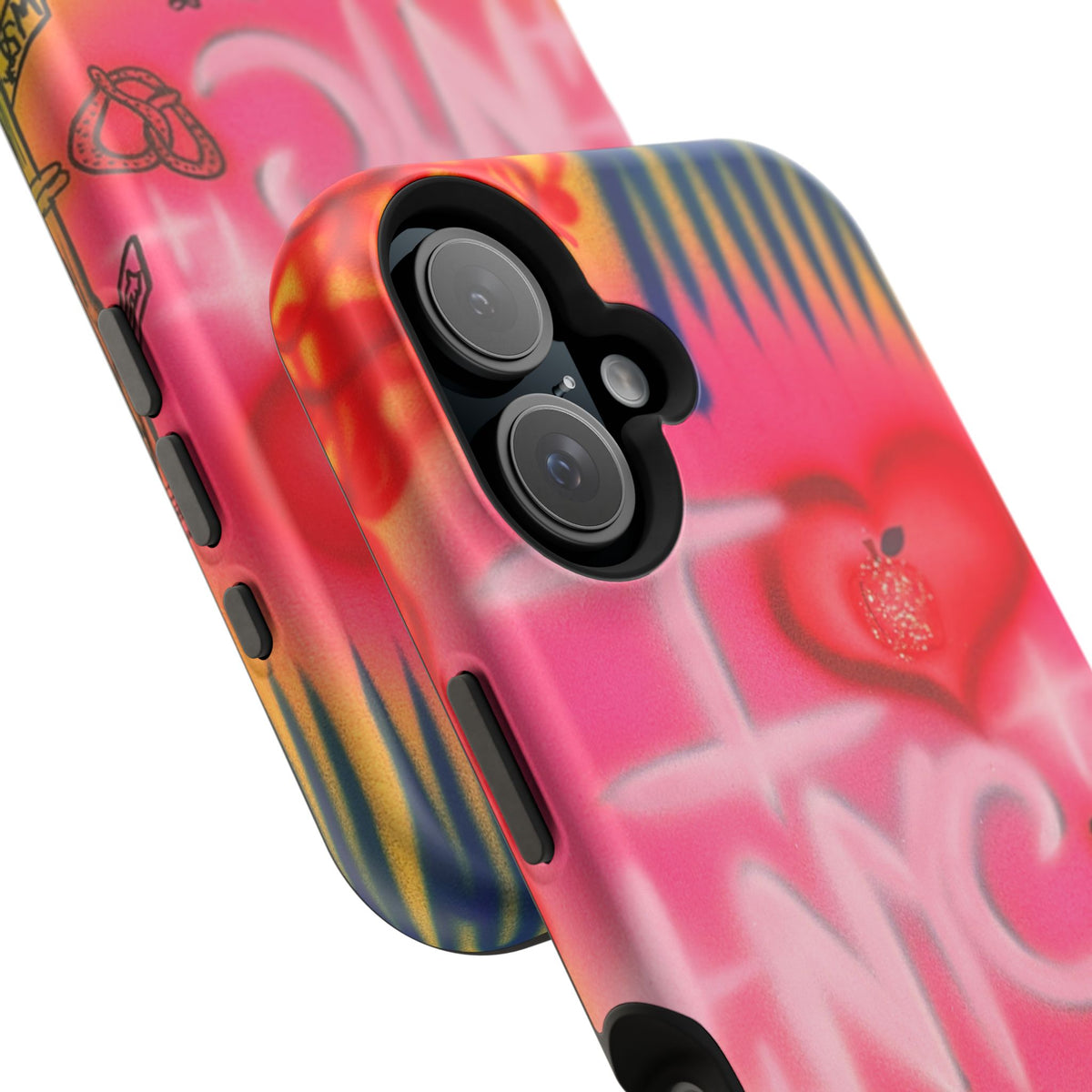 MagSafe „In der Stadt“ Airbrush iPhone-Hülle