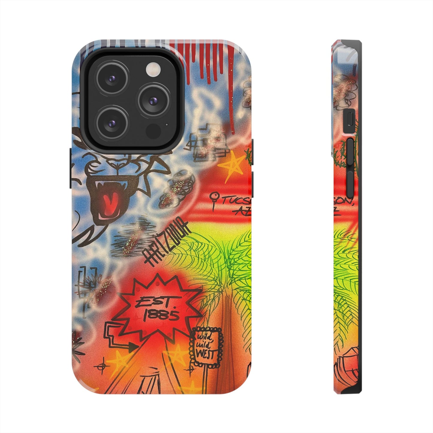 "tucson, arizona pt. 2" airbrush iPhone case