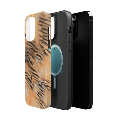 MagSafe "neutral tiger" airbrush iPhone case
