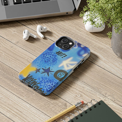 "brilliant blues" airbrush iPhone case