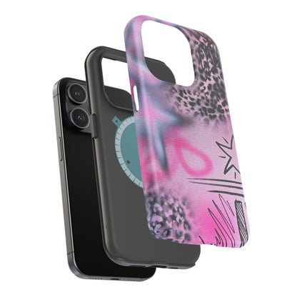 MagSafe "onyx cheetah" Airbrush iPhone Hülle