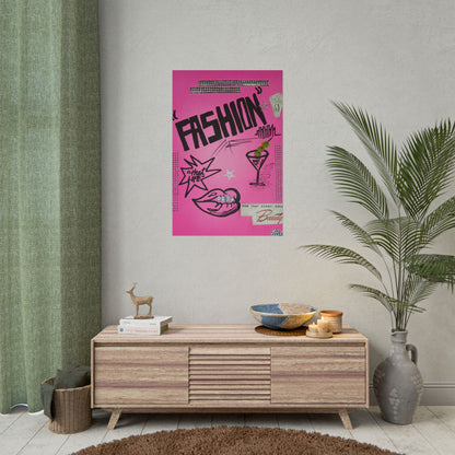 "high fashion" airbrush rolled print