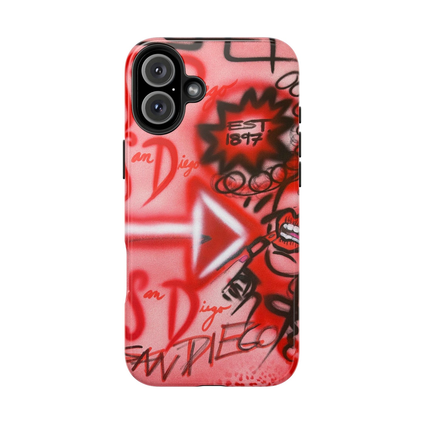 "san diego" airbrush iPhone case