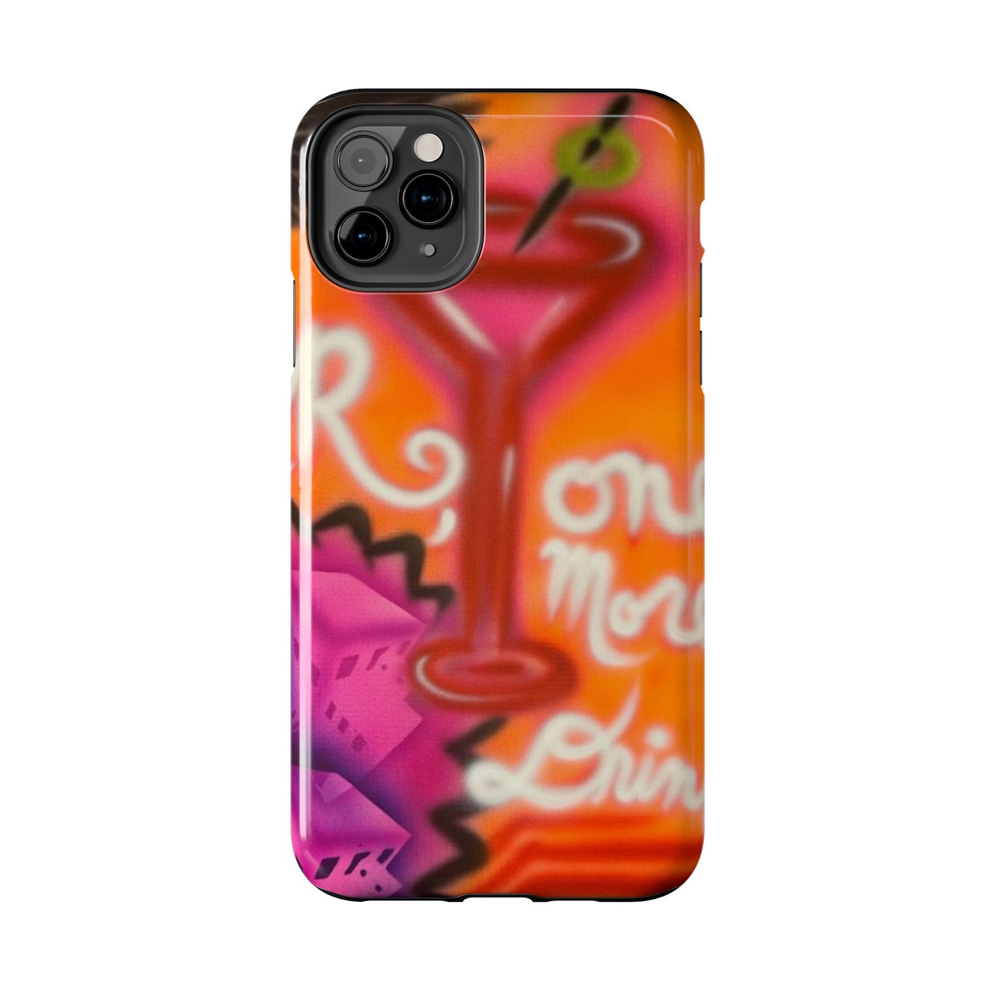 "one more drink!" airbrush iPhone case