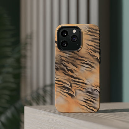 MagSafe "neutral tiger" airbrush iPhone case